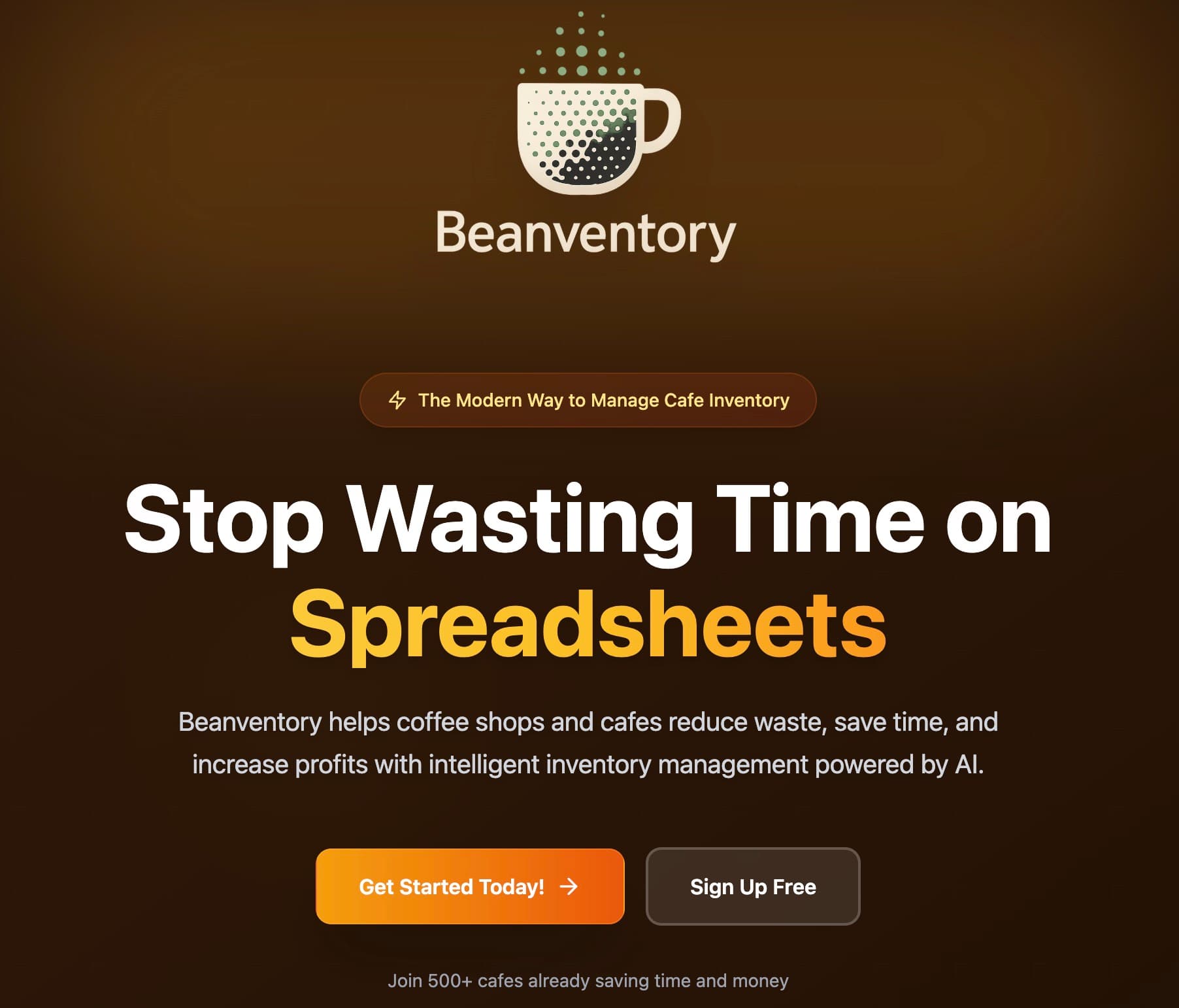Beanventory preview